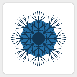 Solid Roots Wreath (Blue) Magnet